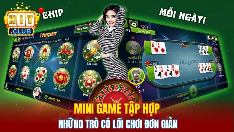 Mini game tập hợp những trò có lối chơi đơn giản